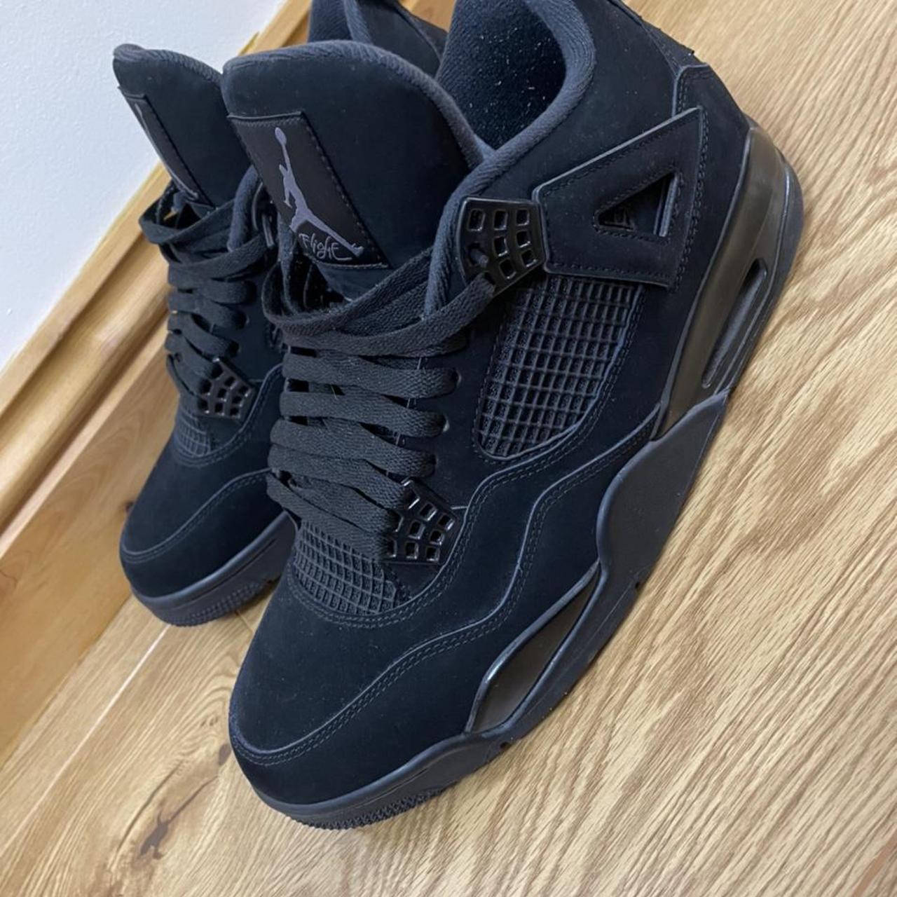 Jordan 4 “black cats” Been worn a few times, like... Depop