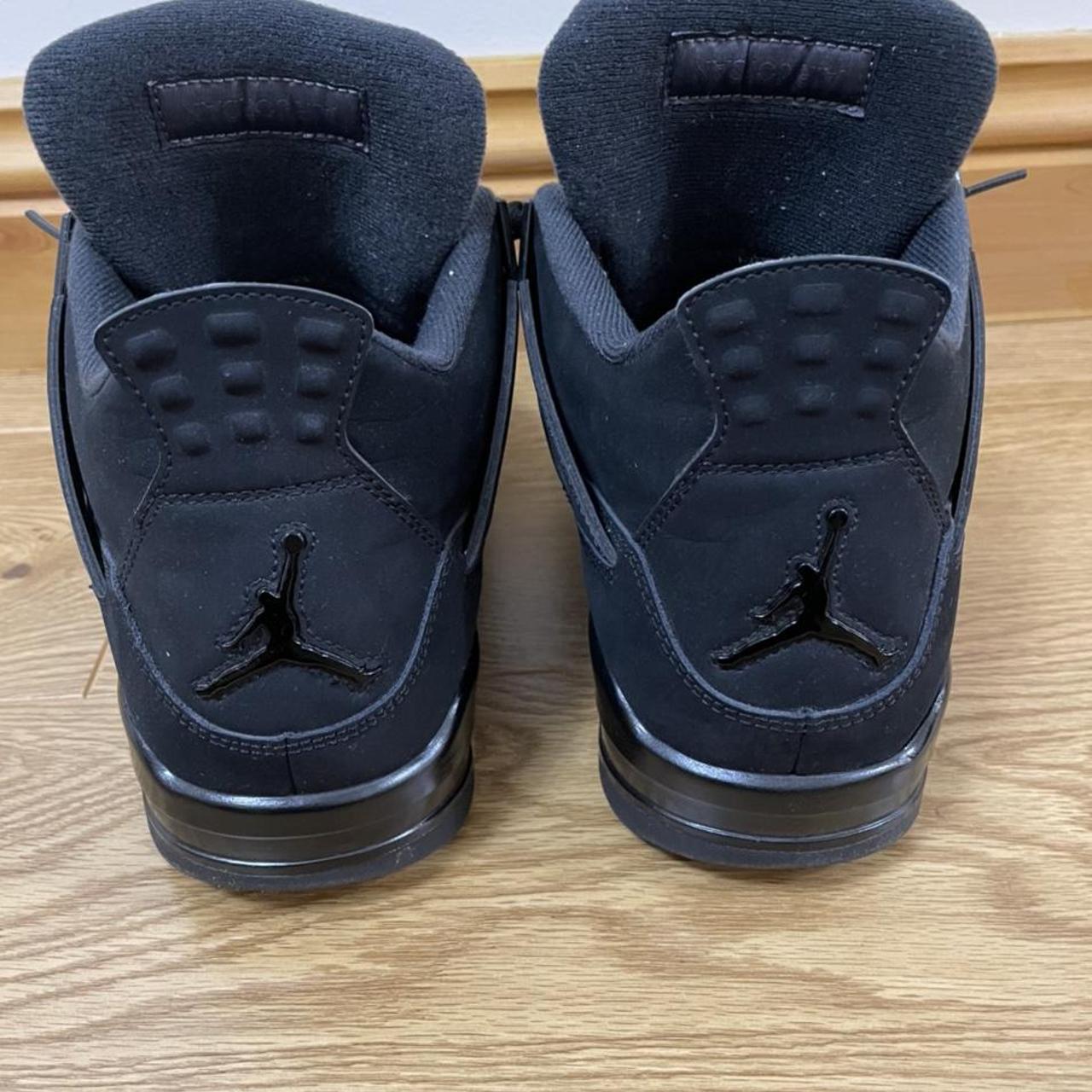 Jordan 4 “black cats” Been worn a few times, like... - Depop