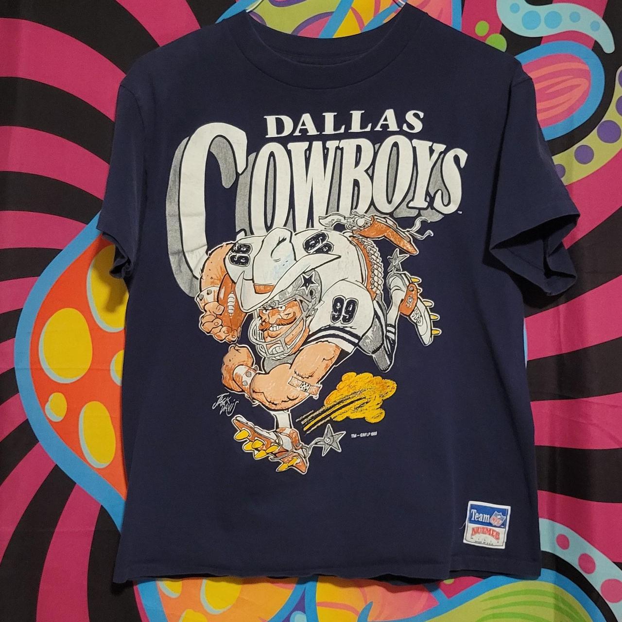 Vintage 1988 Nutmeg NFL Dallas Cowboys team T-shirt - Depop