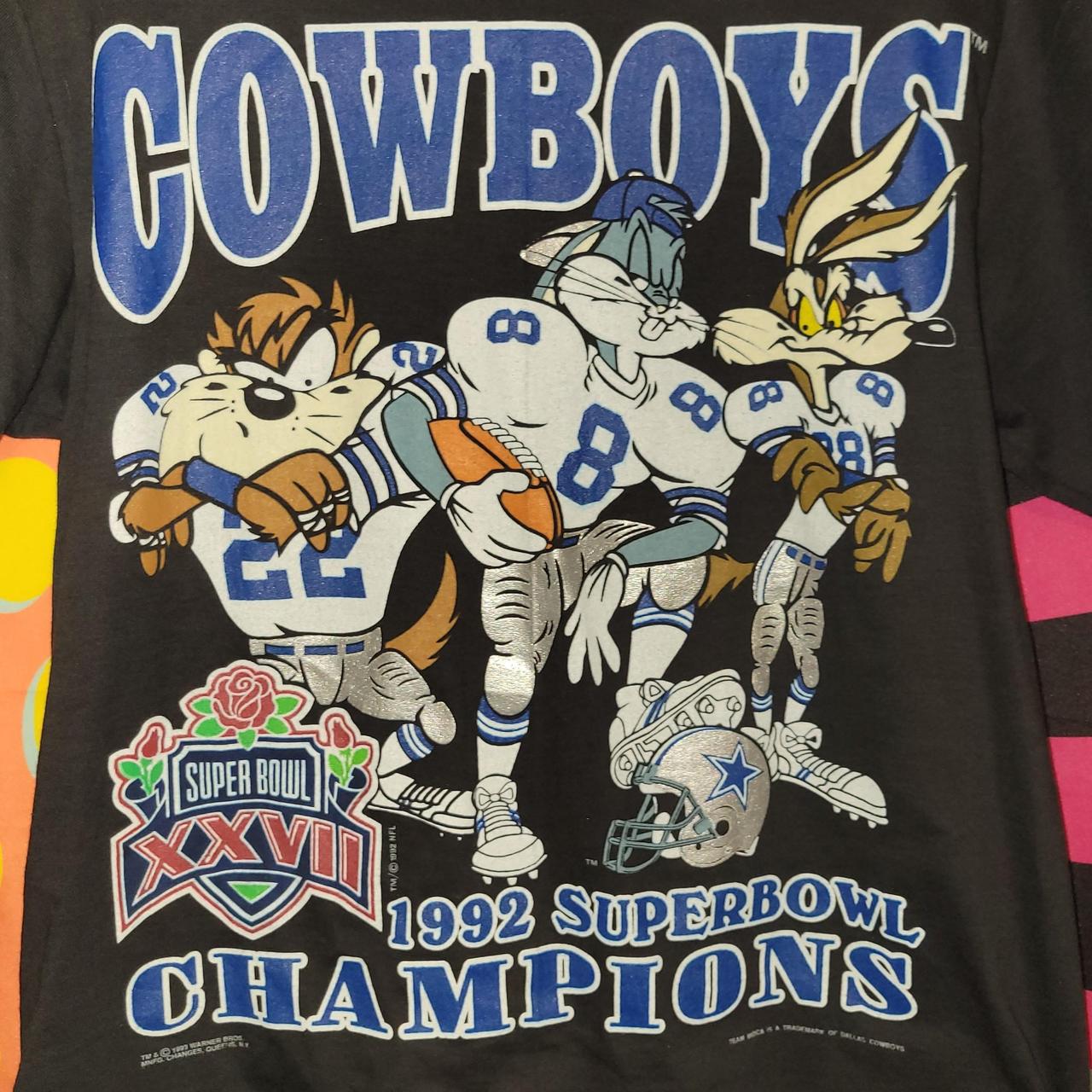 Vintage Dallas Cowboys T-shirt 1992 NFL Retro Single Stitch