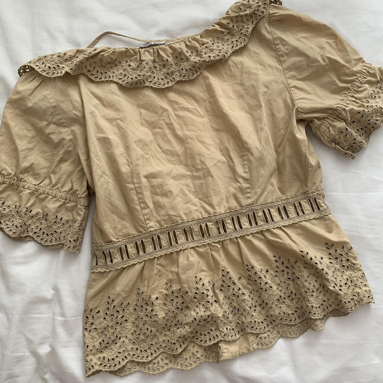 THE most amazing vintage Miu Miu blouse! From one of... - Depop