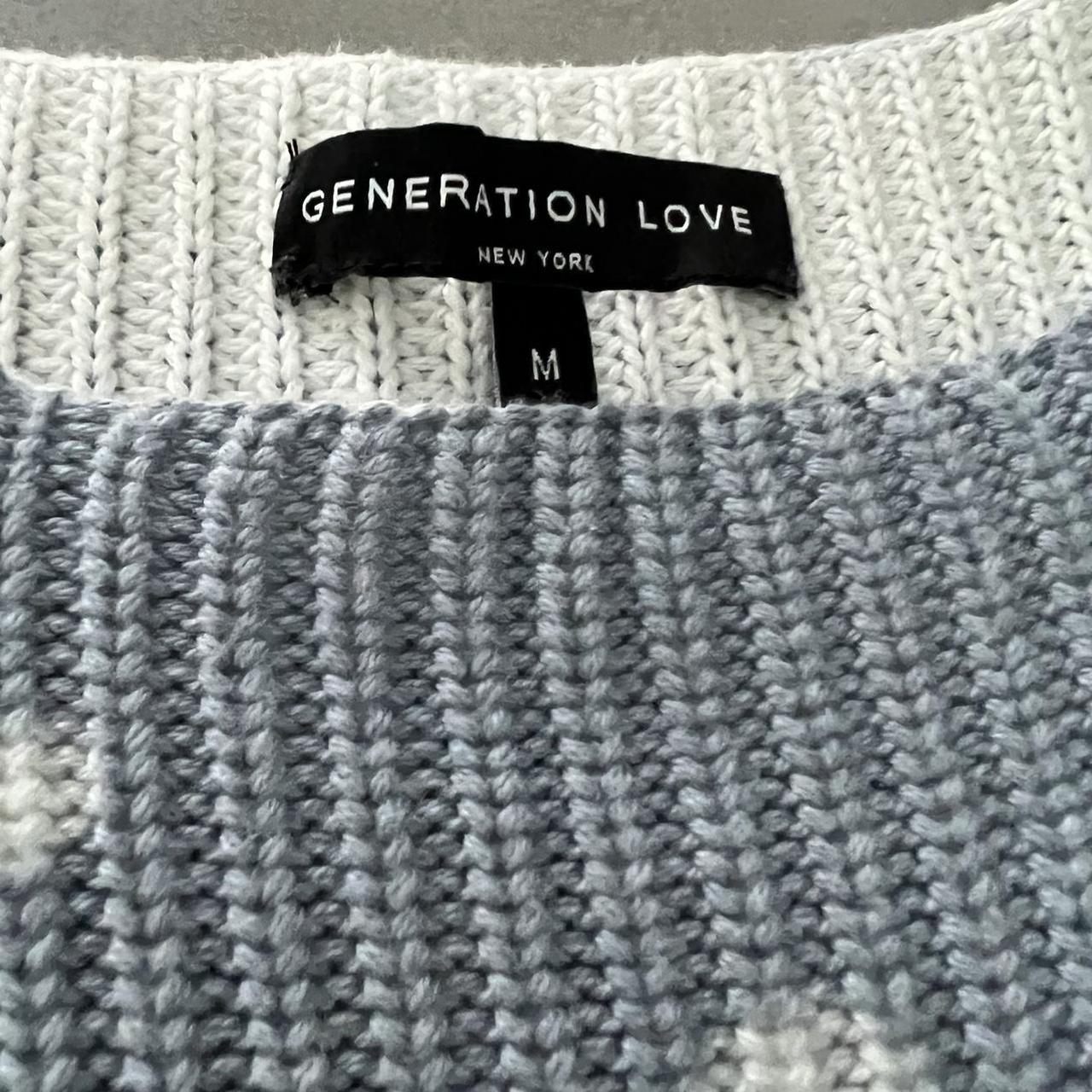 Generation Love gradient blue sweater. - Depop