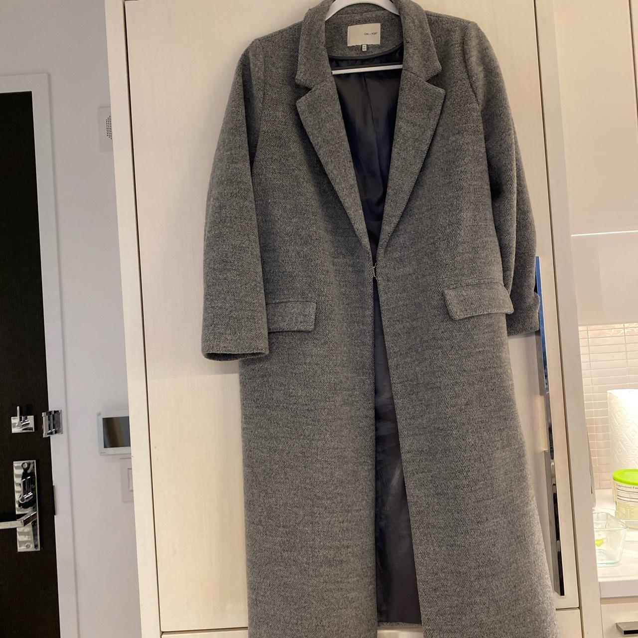 Oak Fort Women S Grey Coat Depop