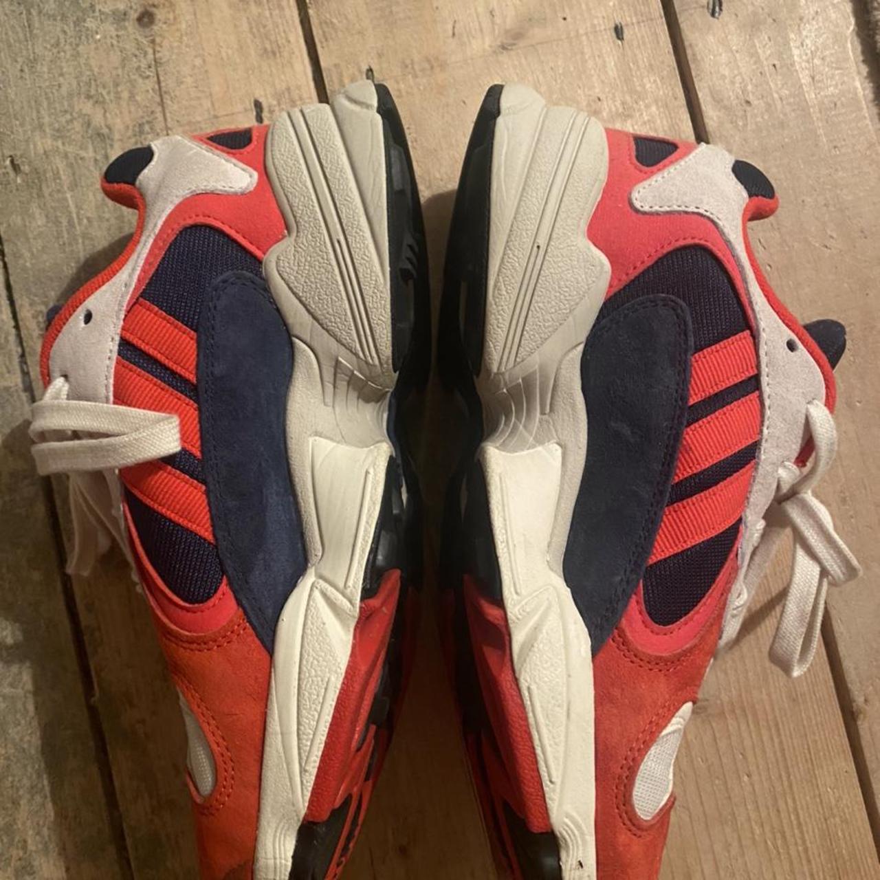 Adidas Yung 1 - Red,blue and cream. Size 5 Only... - Depop