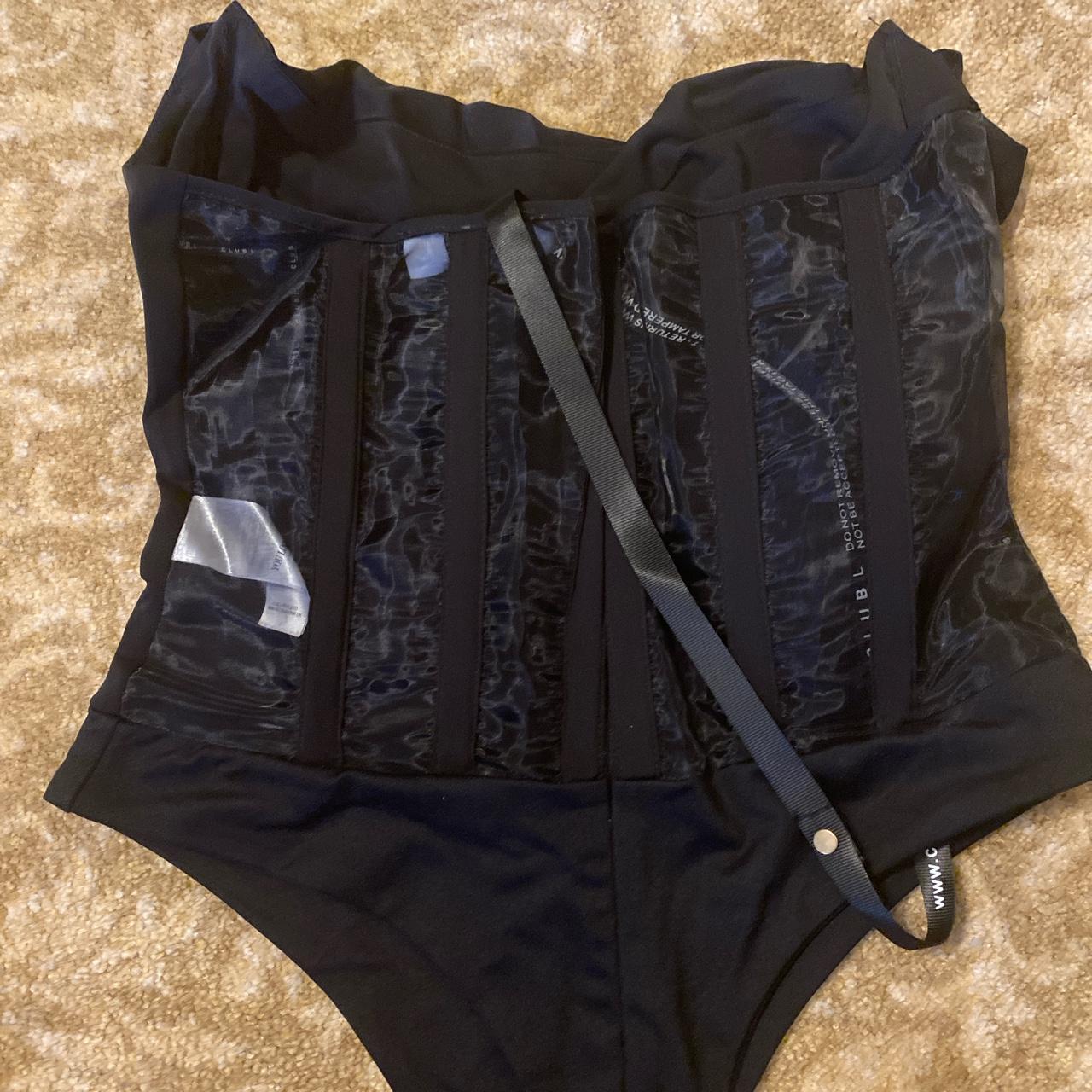 Black corset bodysuit. BRAND NEW. Not worn once.... - Depop