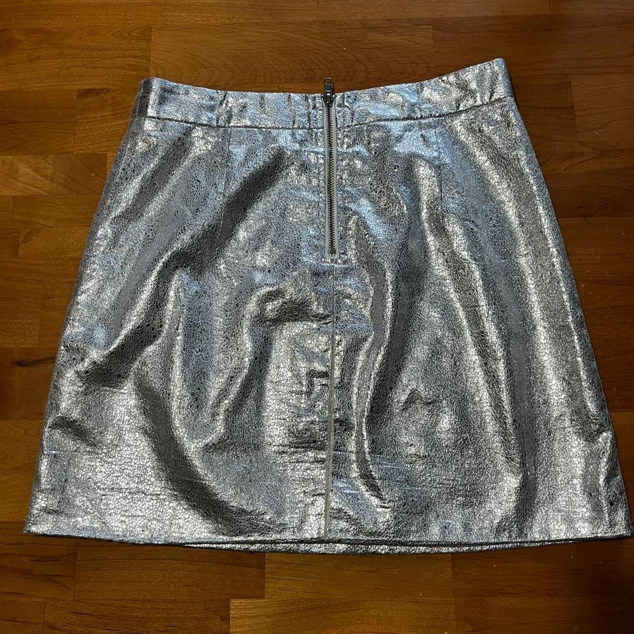 Glamorous Women's Silver Skirt | Depop