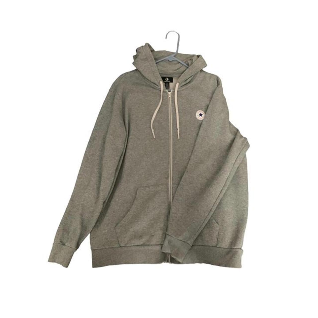 Converse Men's Grey and White Jumper