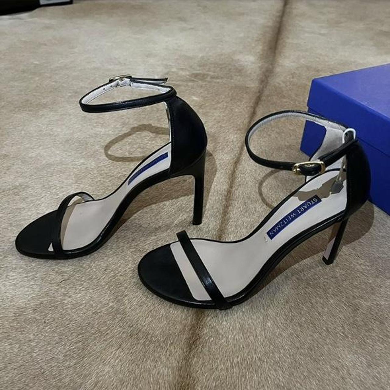 Stuart Weitzman Women's Black Sandals | Depop