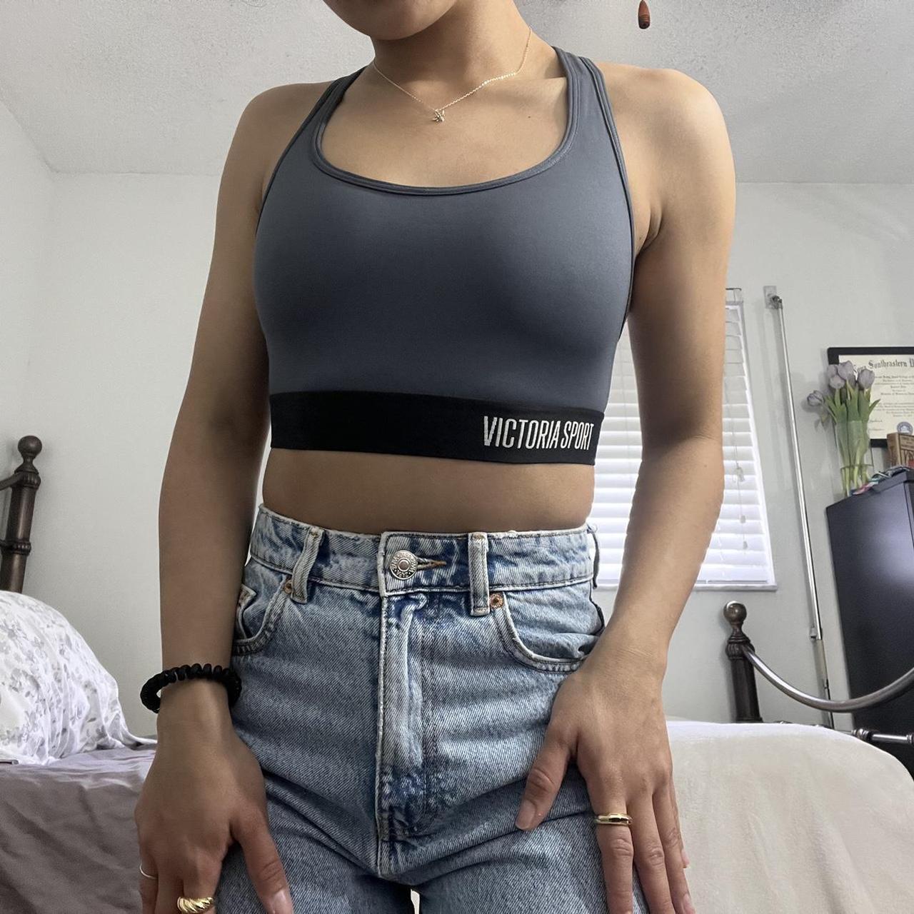 Grey Victoria Sport Sports bra Great for a workout - Depop
