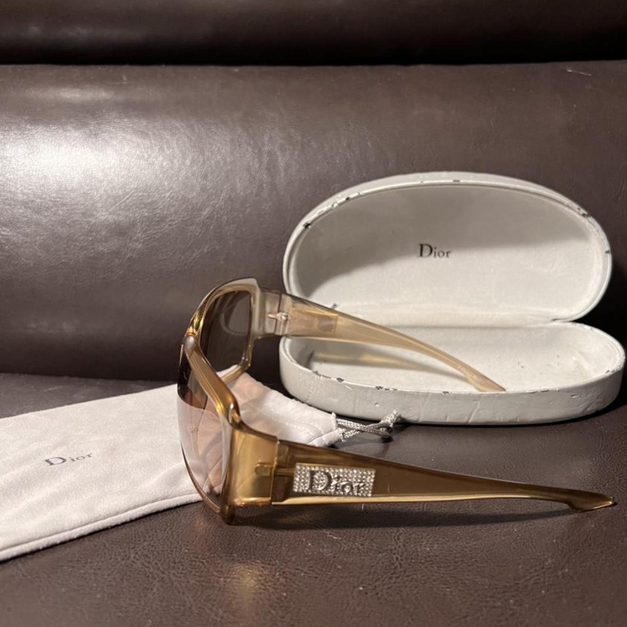 christian dior yellow sunglasses