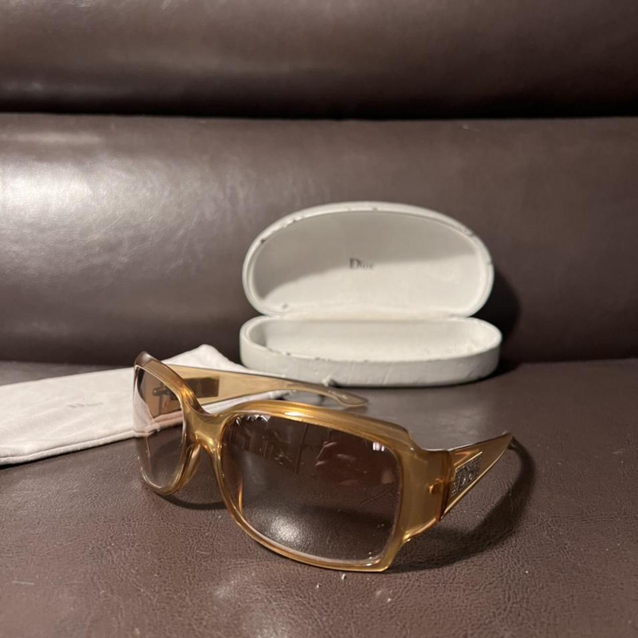 christian dior yellow sunglasses
