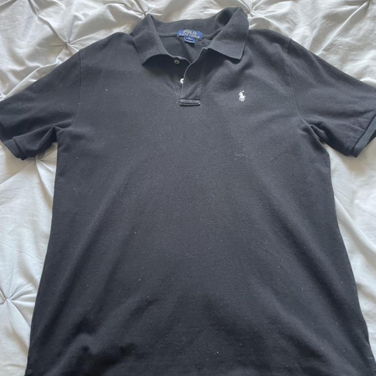 Ralph Lauren polo top, worn quite a bit looking for... - Depop