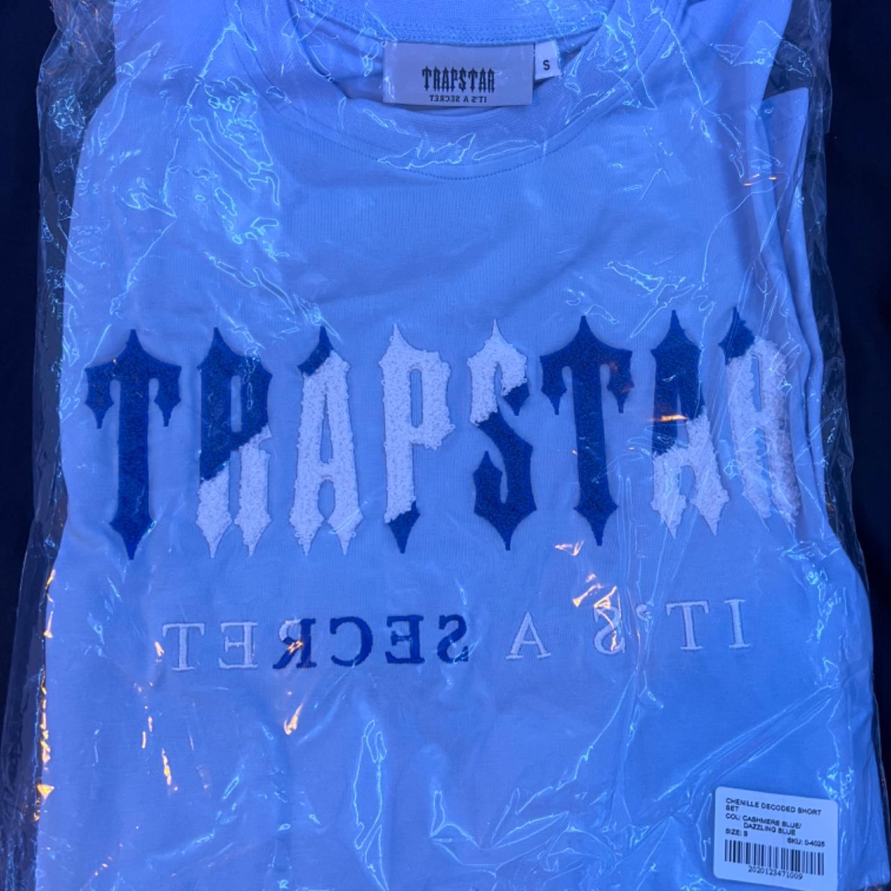 Trapstar Men's Blue T-shirt | Depop