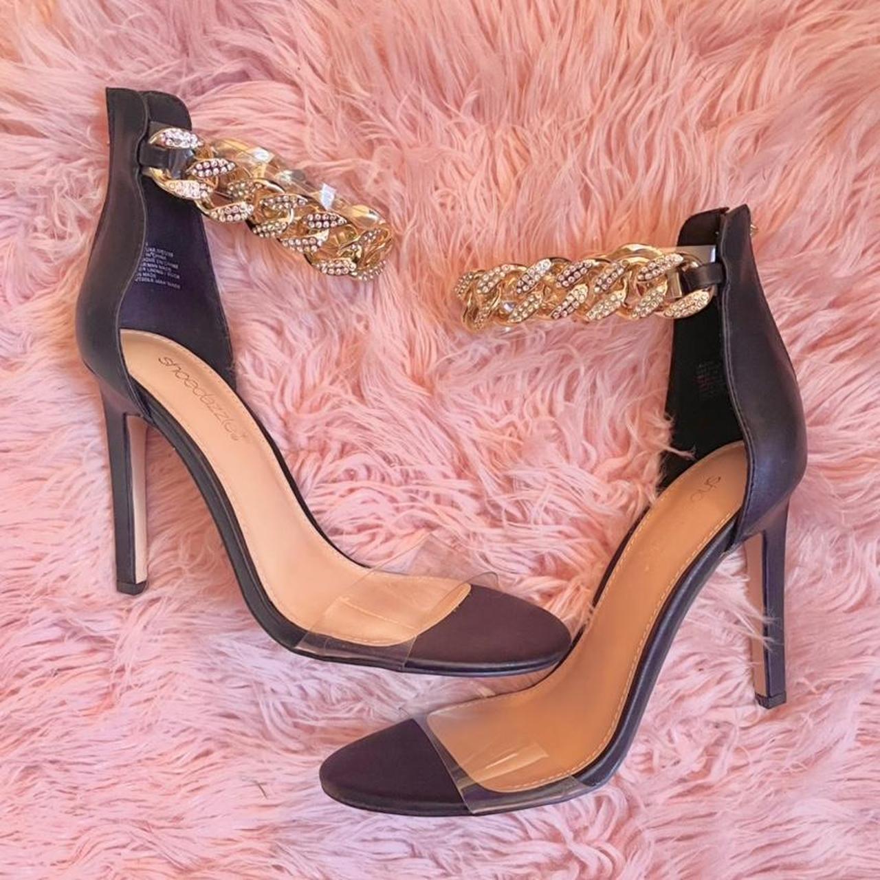 Shoedazzle on sale gold heels