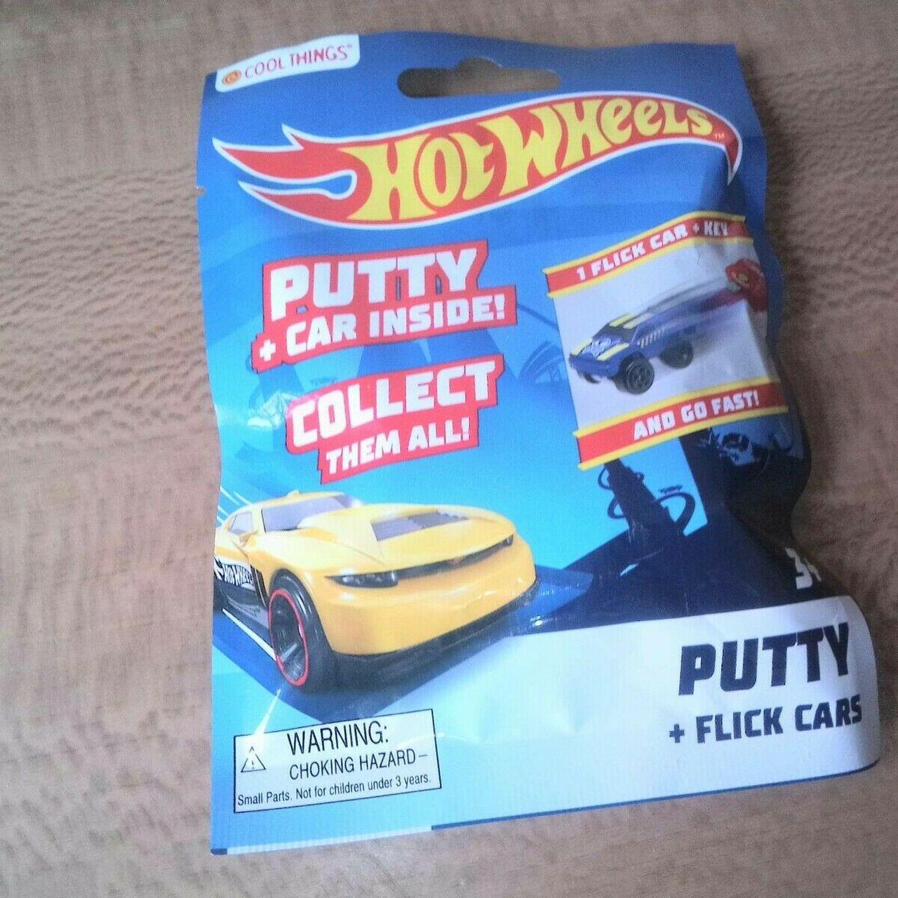 4X Hot Wheels Putty + Flick cars + Putty Assorted... Depop