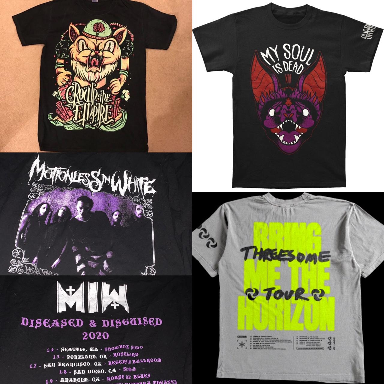 Looking to buy band merch in Medium or Large… - Depop