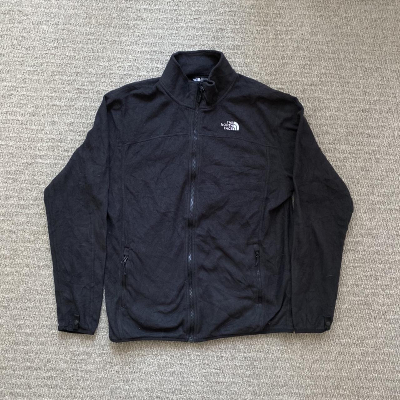 The North Face Black Zip Up Fleece ️Size: Men’s... - Depop