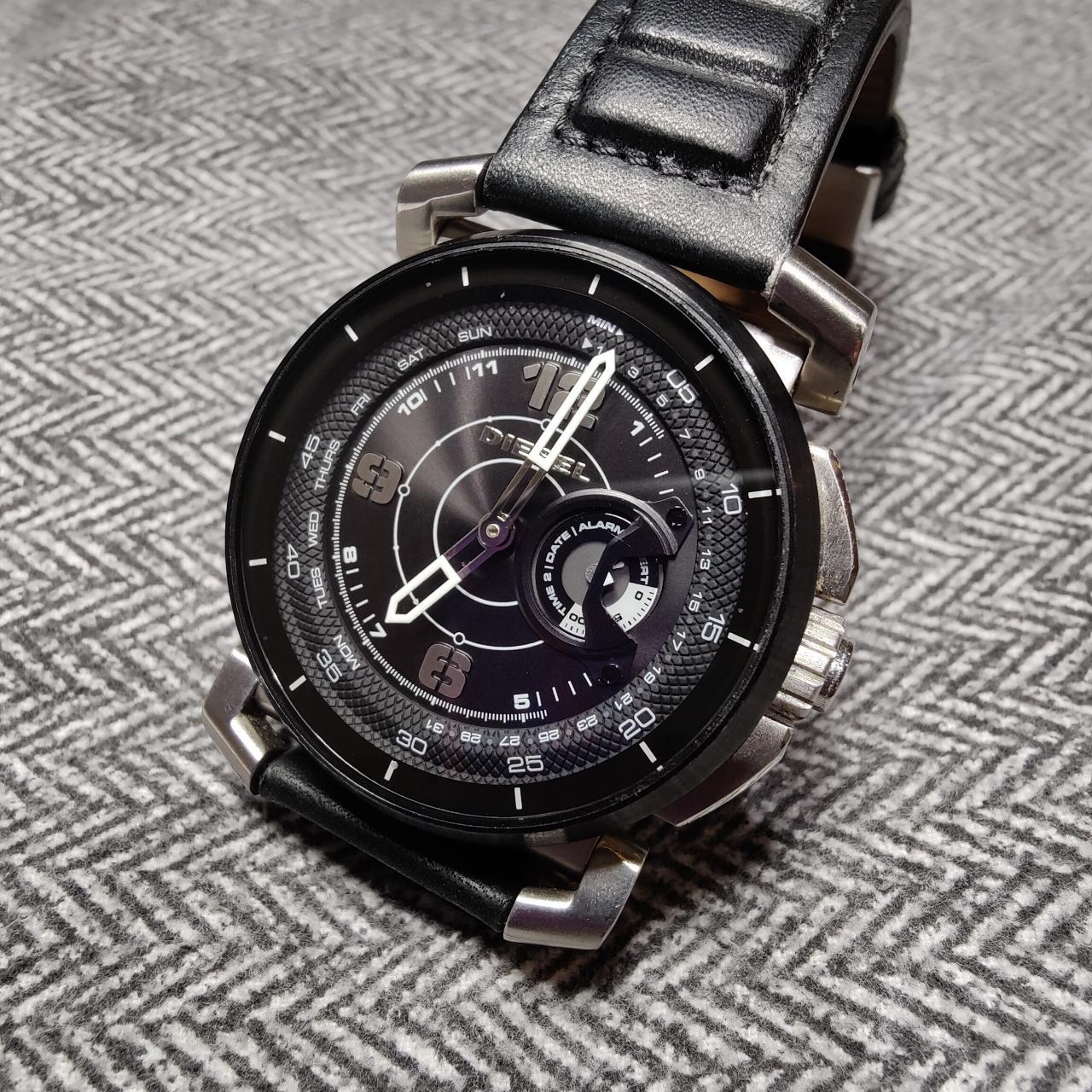 Diesel On Men's Hybrid Watch NDW2J Black Leather... Depop