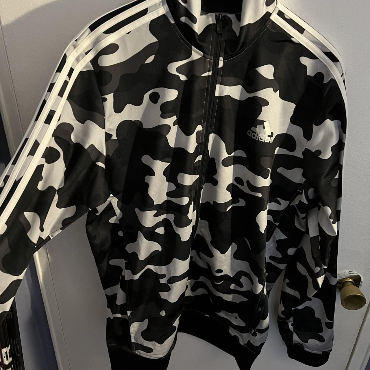 Adidas Camouflage Tracksuit Jacket. -Lightweight... - Depop