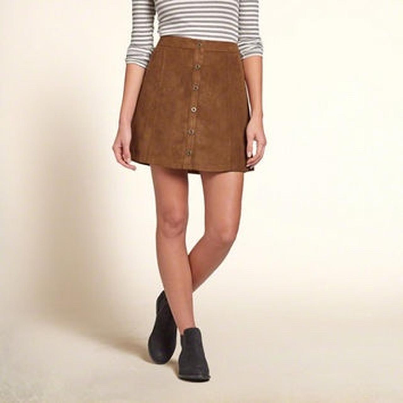 hollister suede skirt