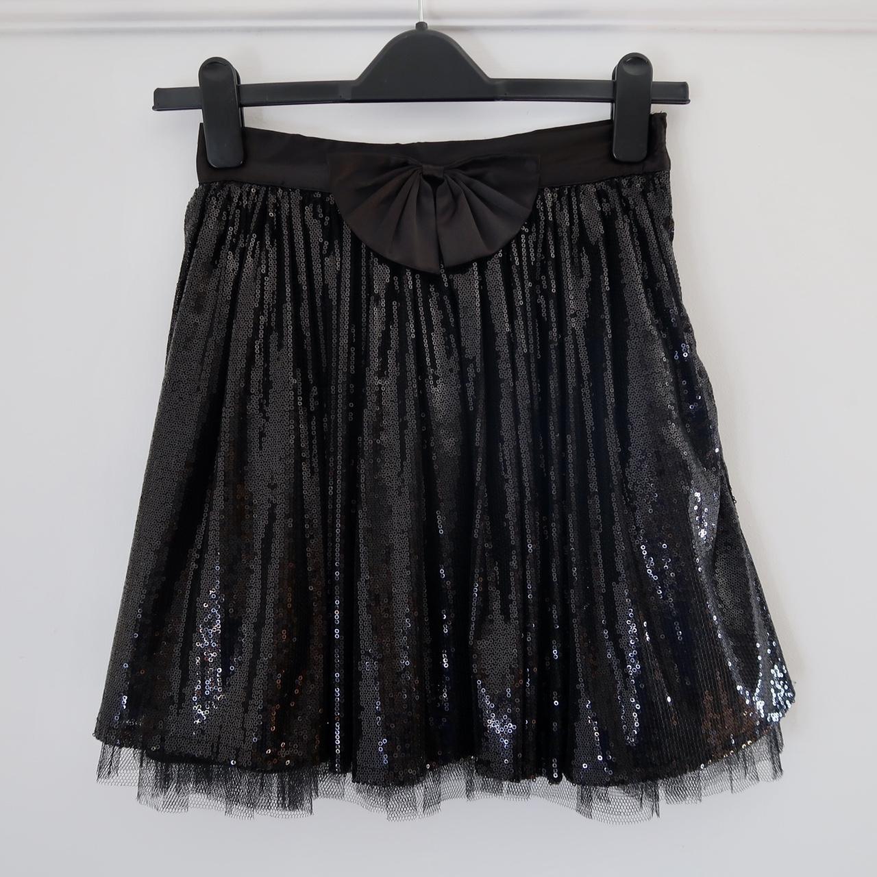 Lipsy black sequin skirt sale