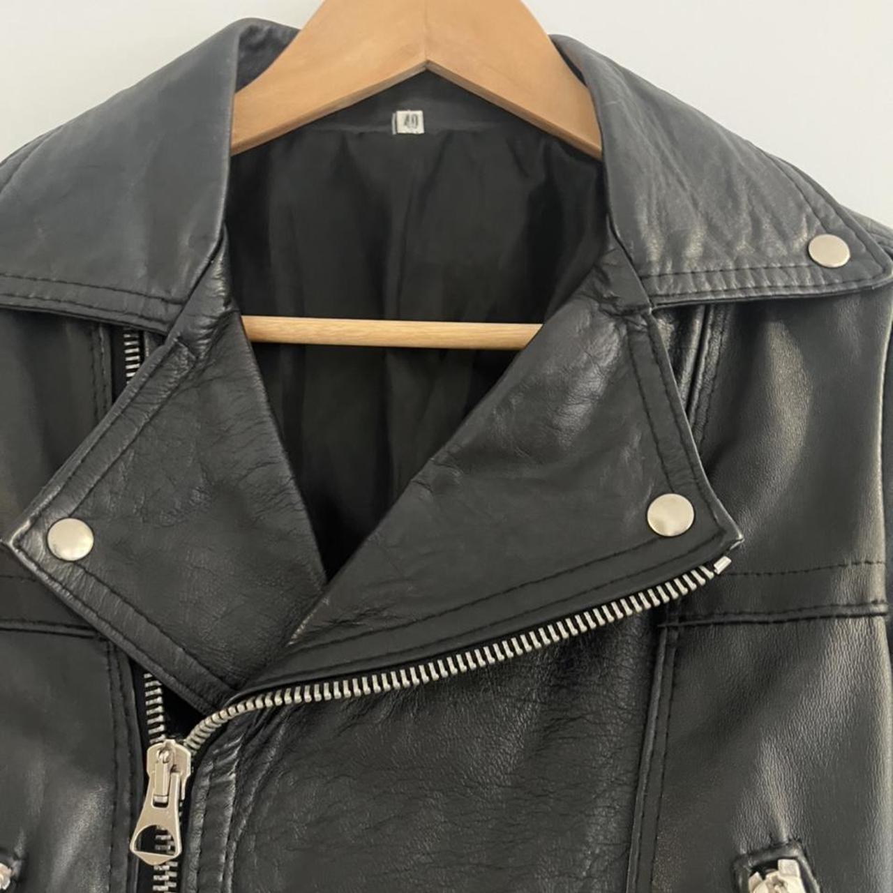 Vintage Italian leather jacket Incredible leather... - Depop