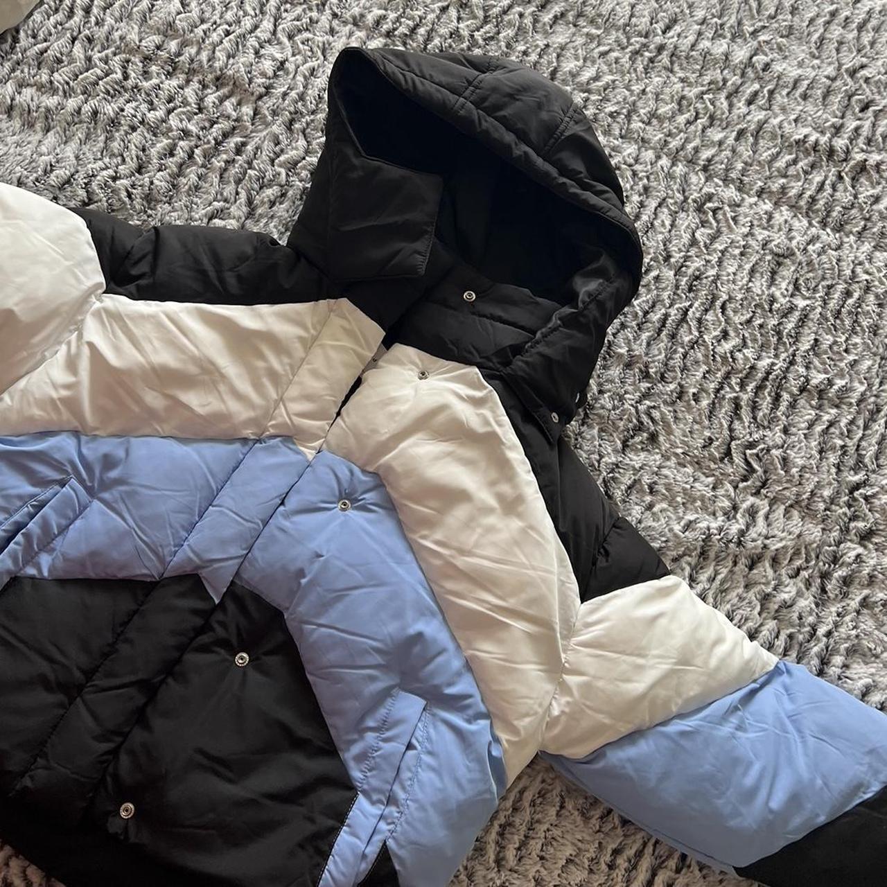 cropped puffer jacket multi color nwt brand... Depop