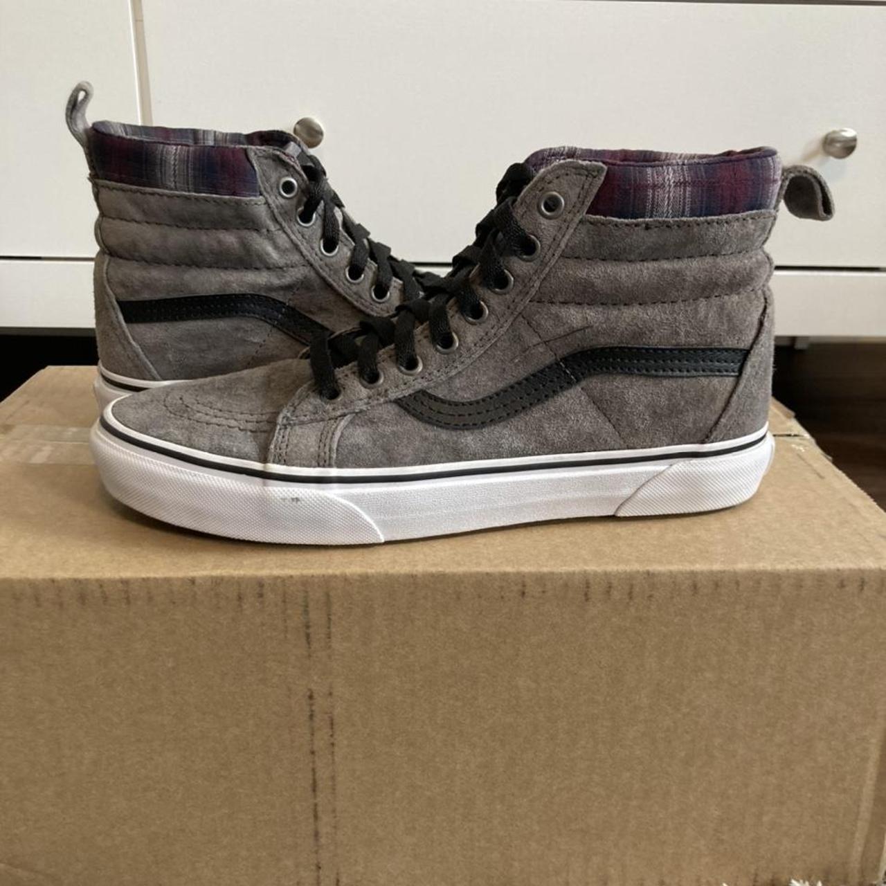 Vans sk8-hi mte (mte) pewter/ outlet plaid