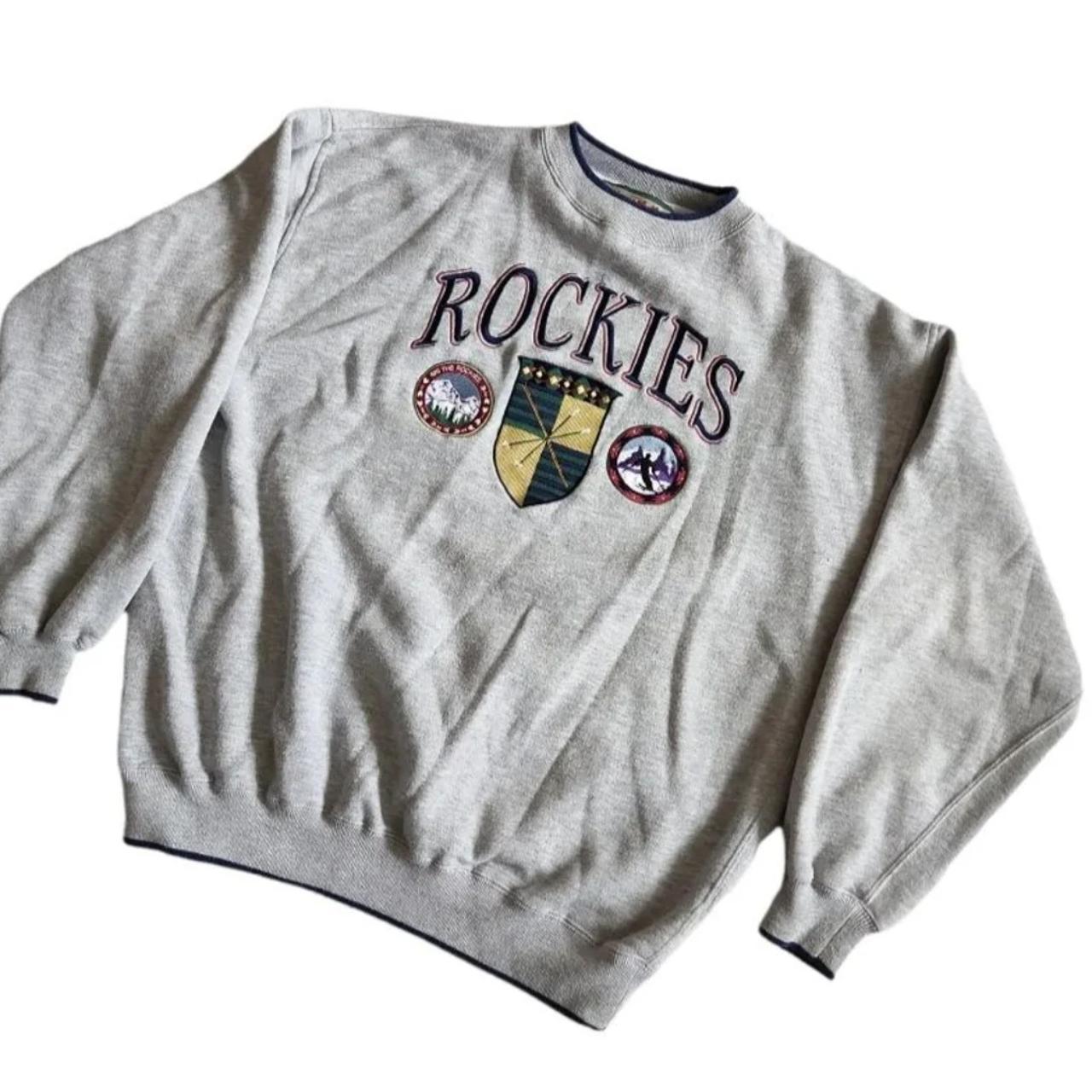 Vintage Rockies Colorado Pullover Size Large Good... - Depop