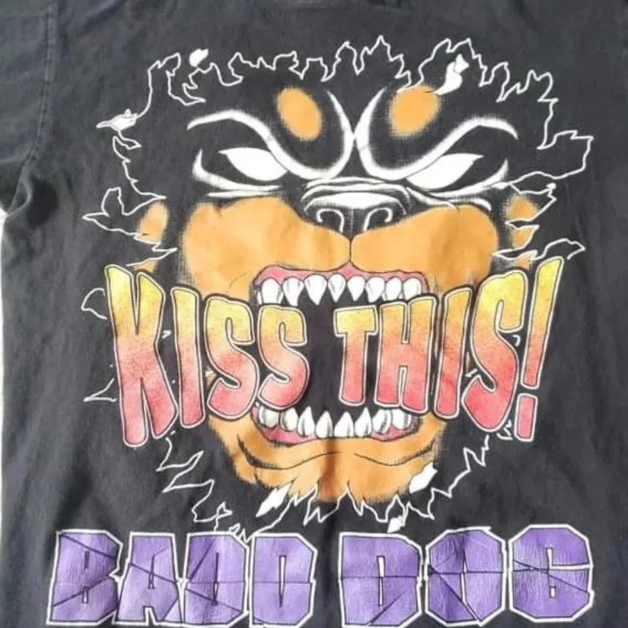 Vintage Kiss this Bad Dog T Shirt Size Medium Good... Depop