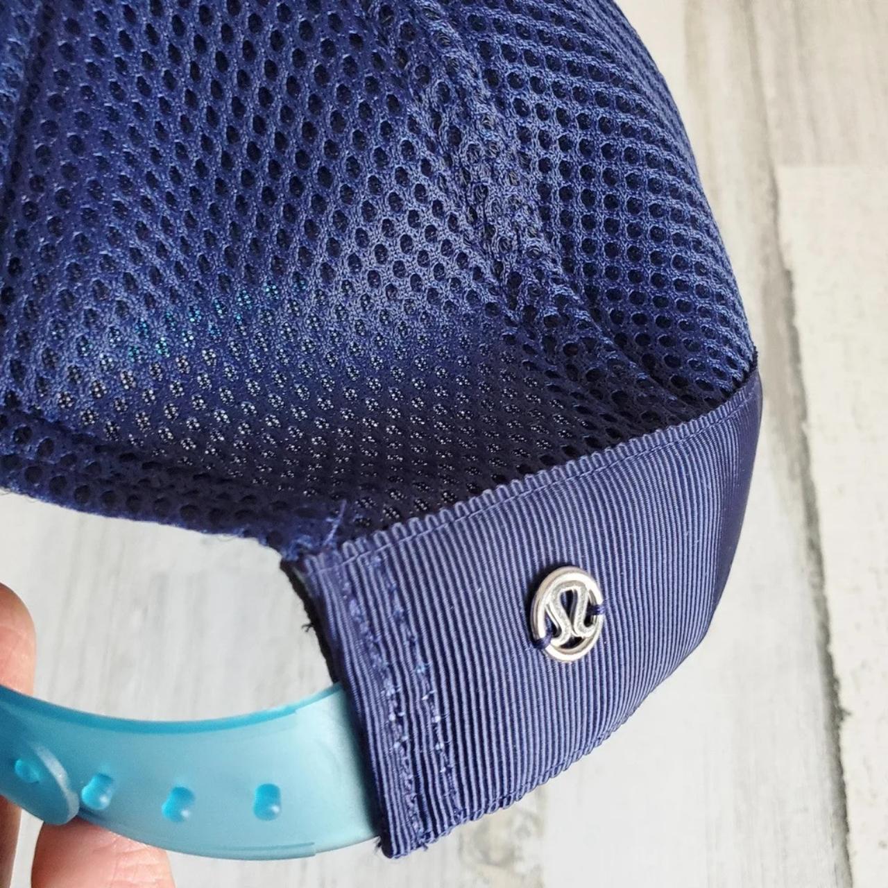 Lululemon Hat Snapback 5Panel Trucker Blue Mesh... Depop