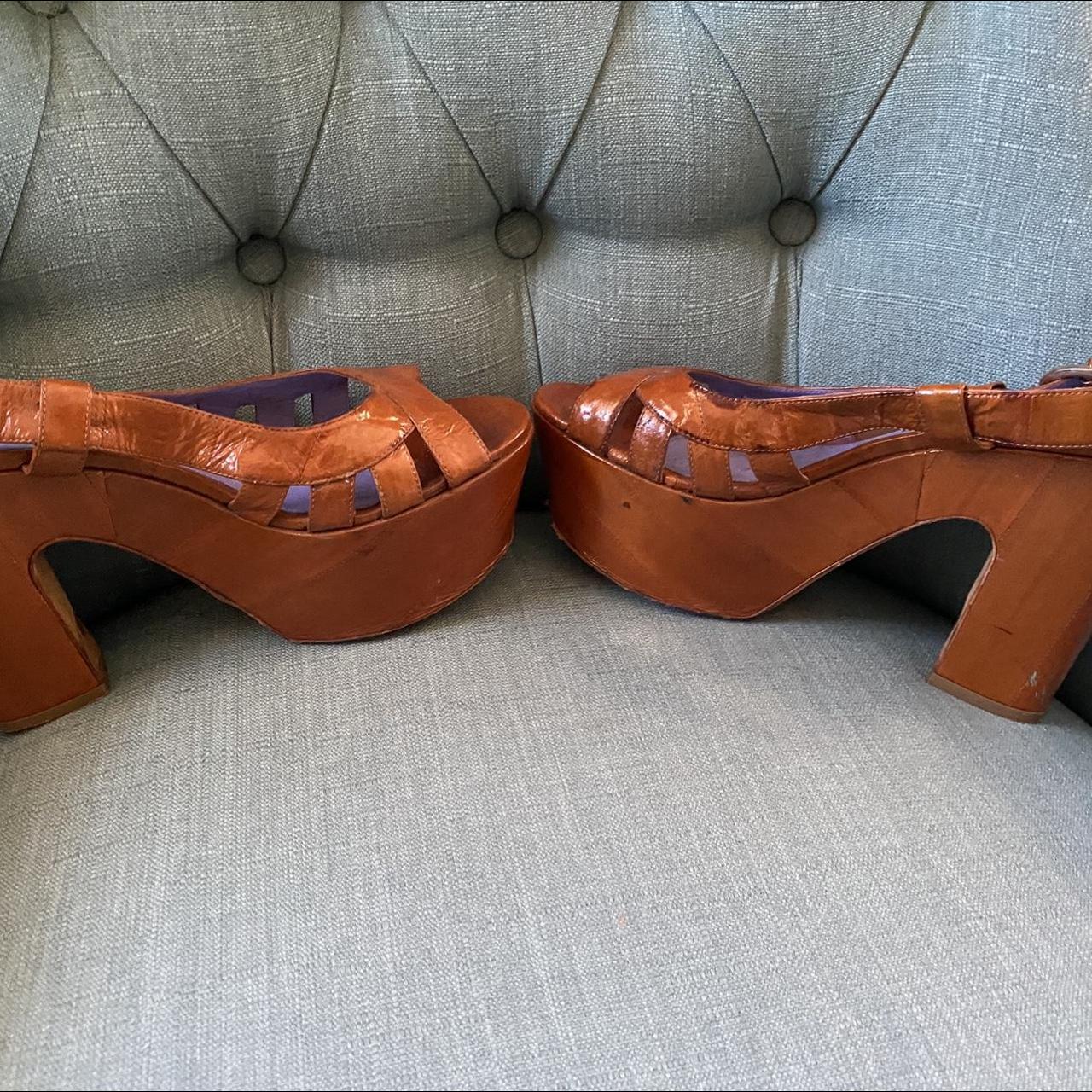 Product Image 2 - Sergio Rossi platform tan sandals.