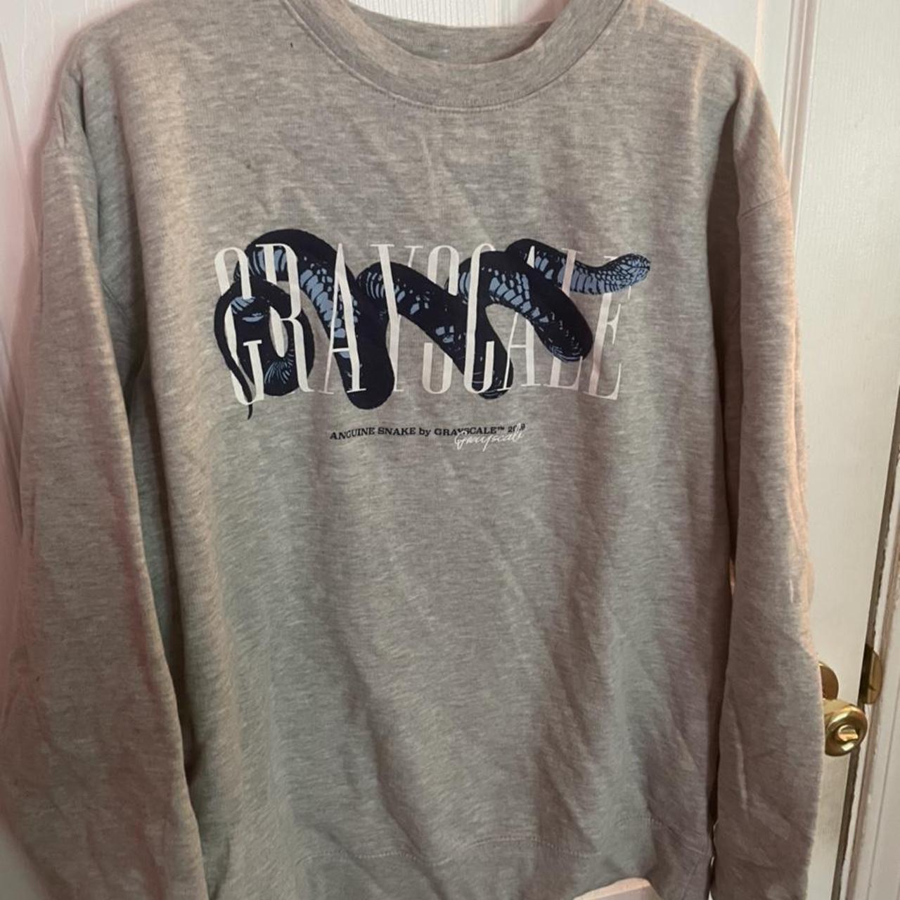 Grayscale Snake Pullover Crewneck Independent... - Depop