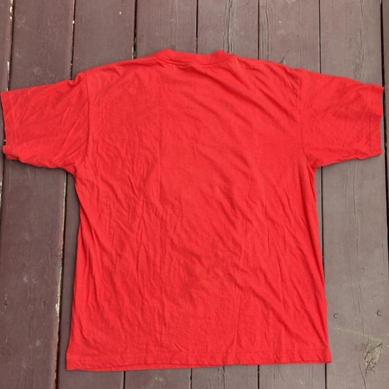 Vintage thin Polska shirt Red - Size xl but fits... - Depop
