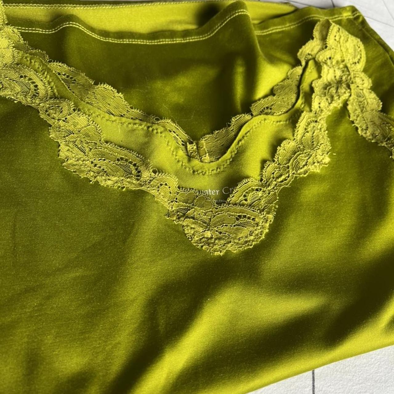 Green Lace Tank Top Perfect statement top for a... Depop