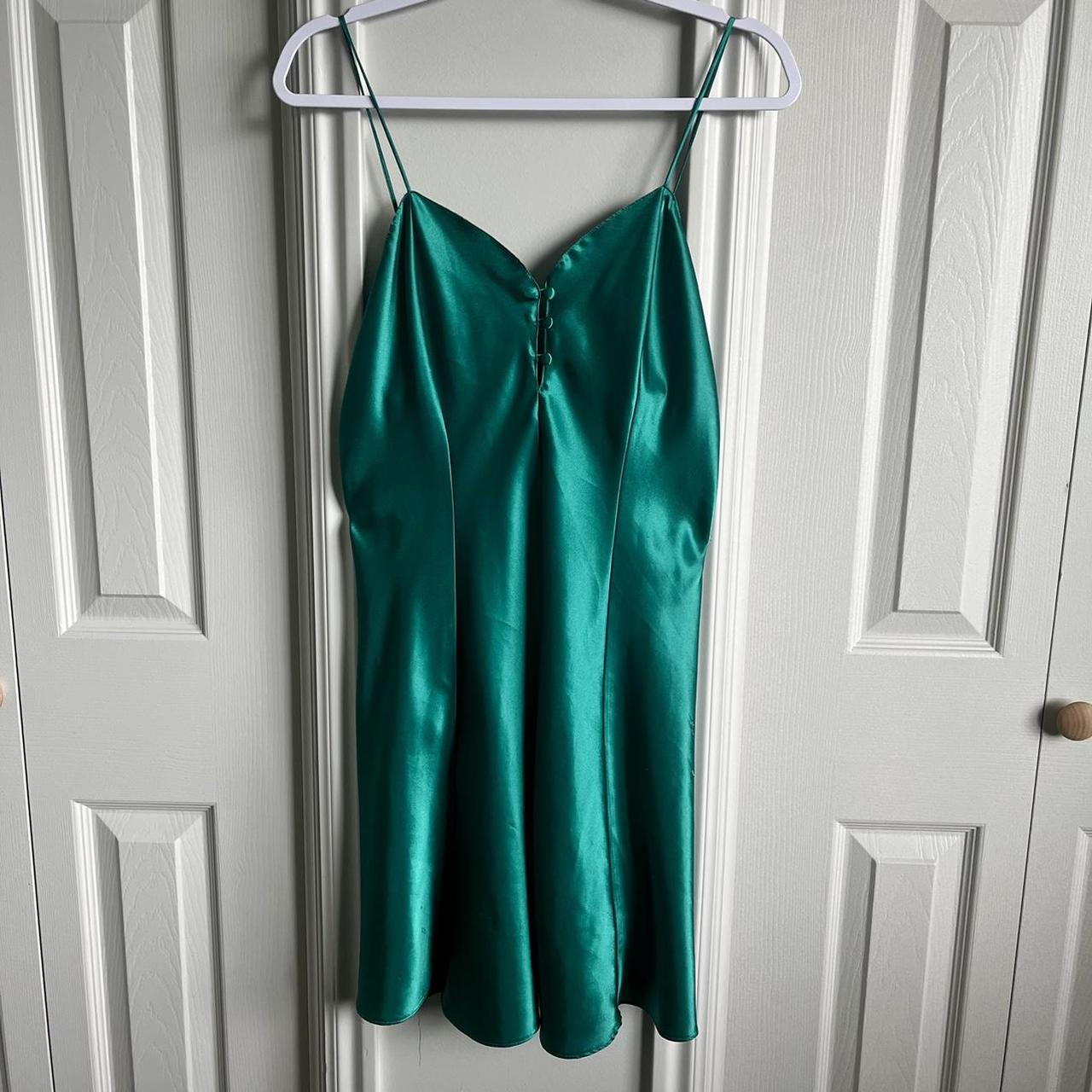 Vintage Emerald Green Slip... Depop