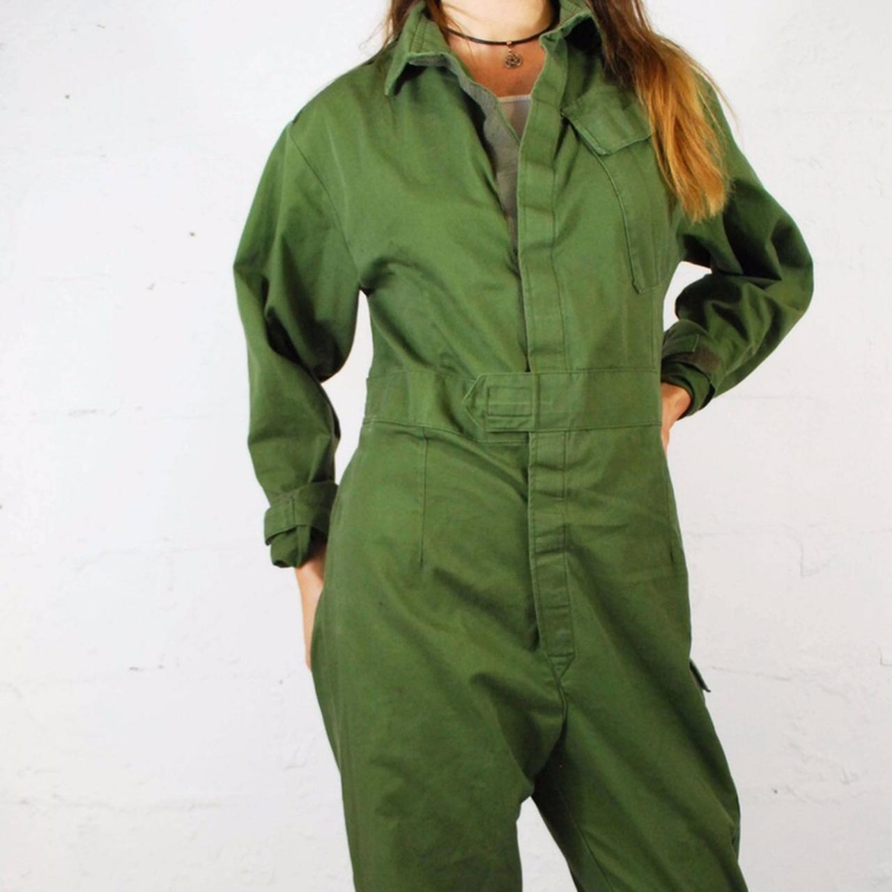 Unisex Vintage British Army Workwear Overalls /... Depop