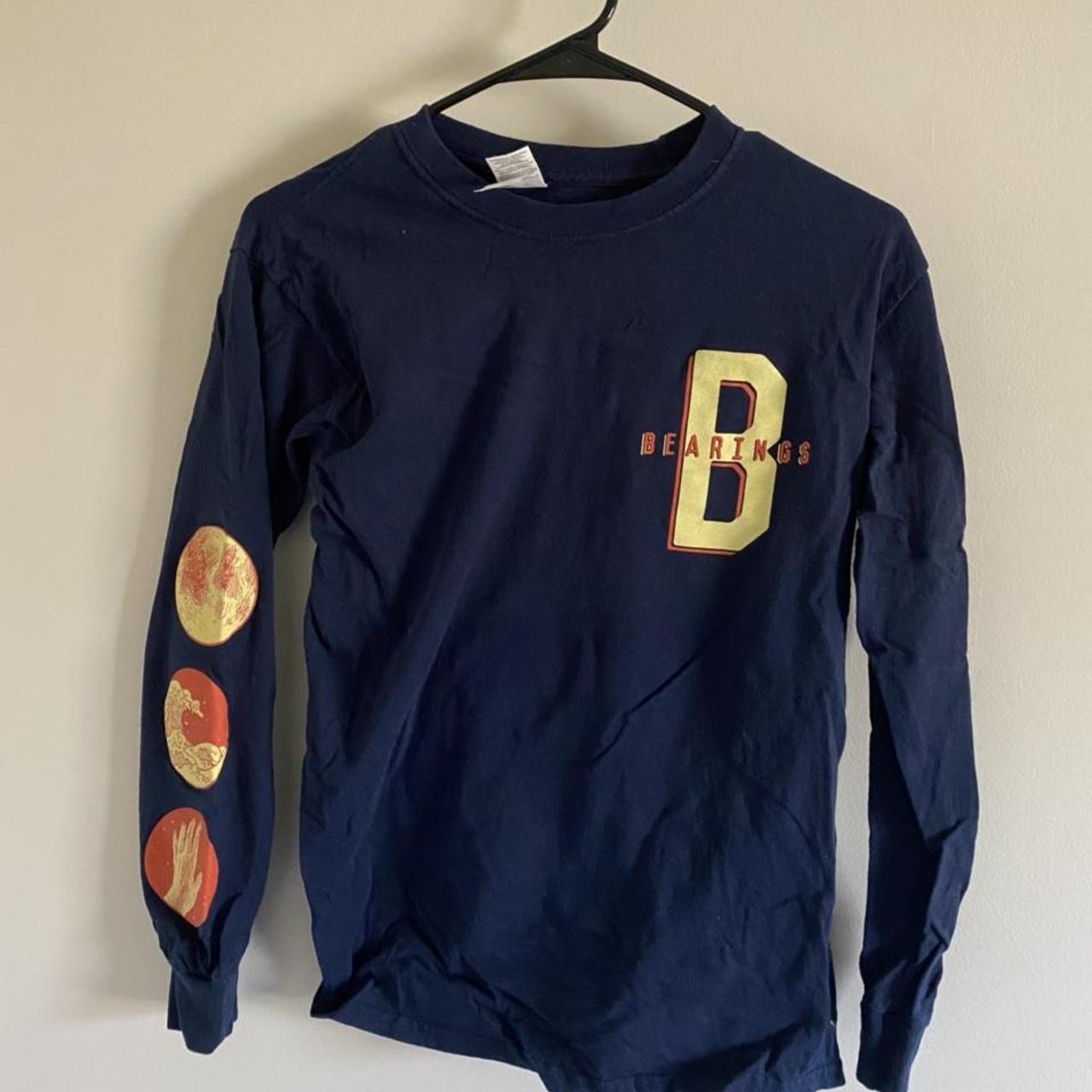 bearings blue in the dark long sleeve, navy, small.... Depop