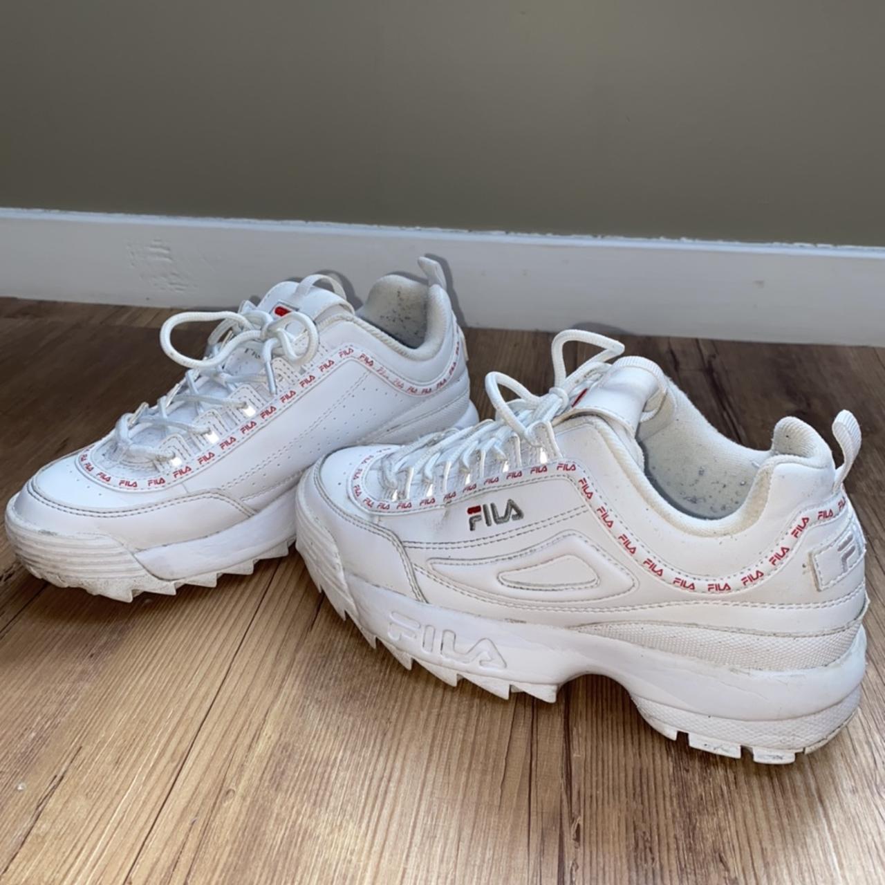 Fila disruptors trainers Size 5 Worn and flaws Depop