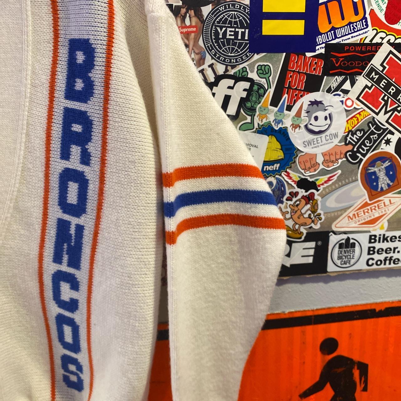 Vintage 80s Denver Broncos Cardigan . Size M. see - Depop