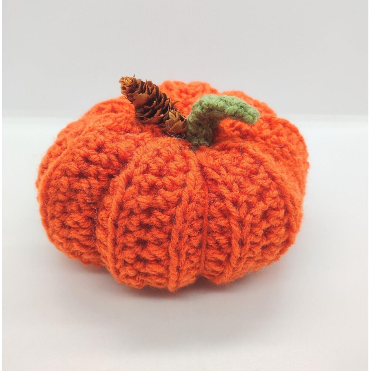 Handmade Crochet Pumpkin 6x3 Fall Halloween... Depop