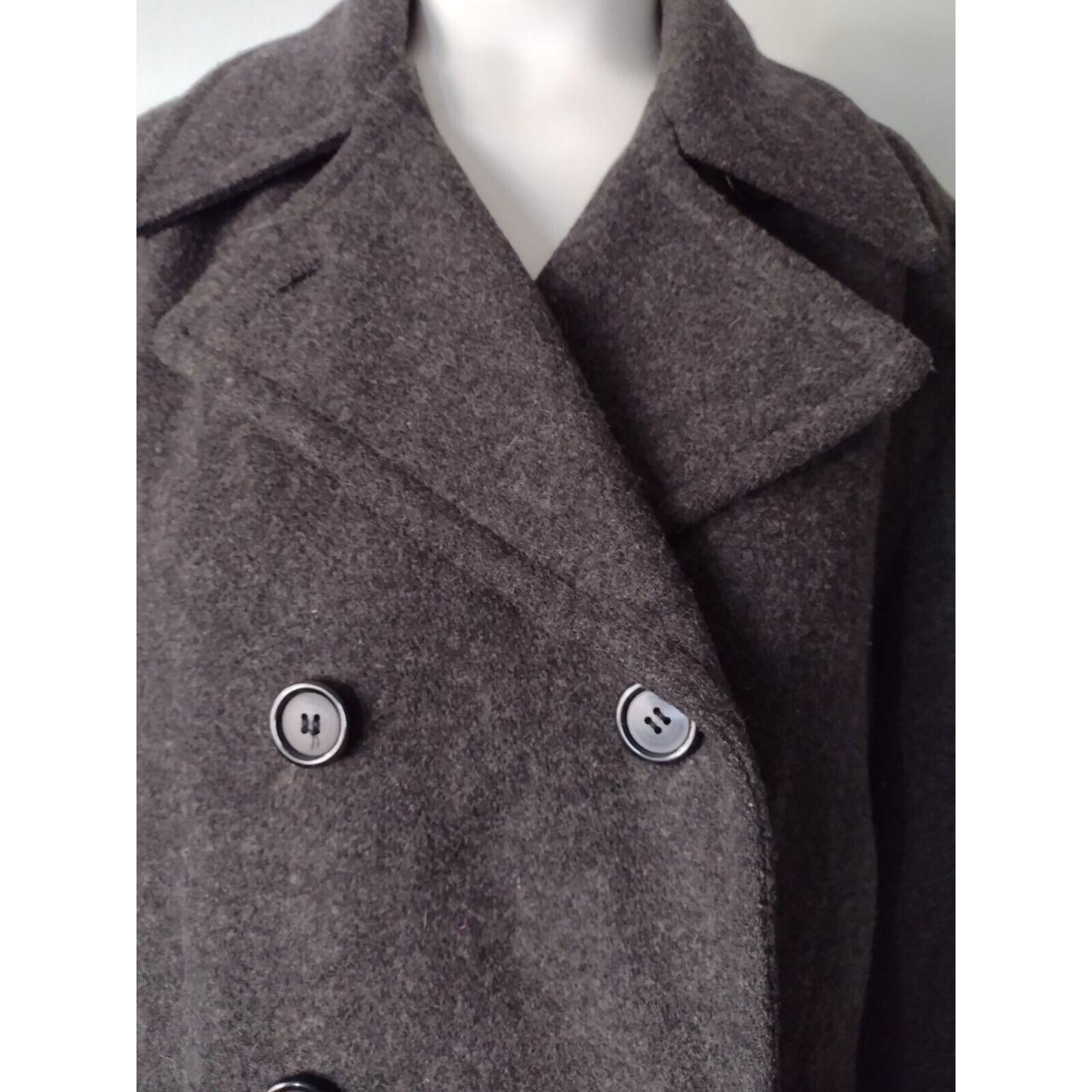 MDP Mario de Pinto USA Wool Coat Womens Gray Mid... - Depop