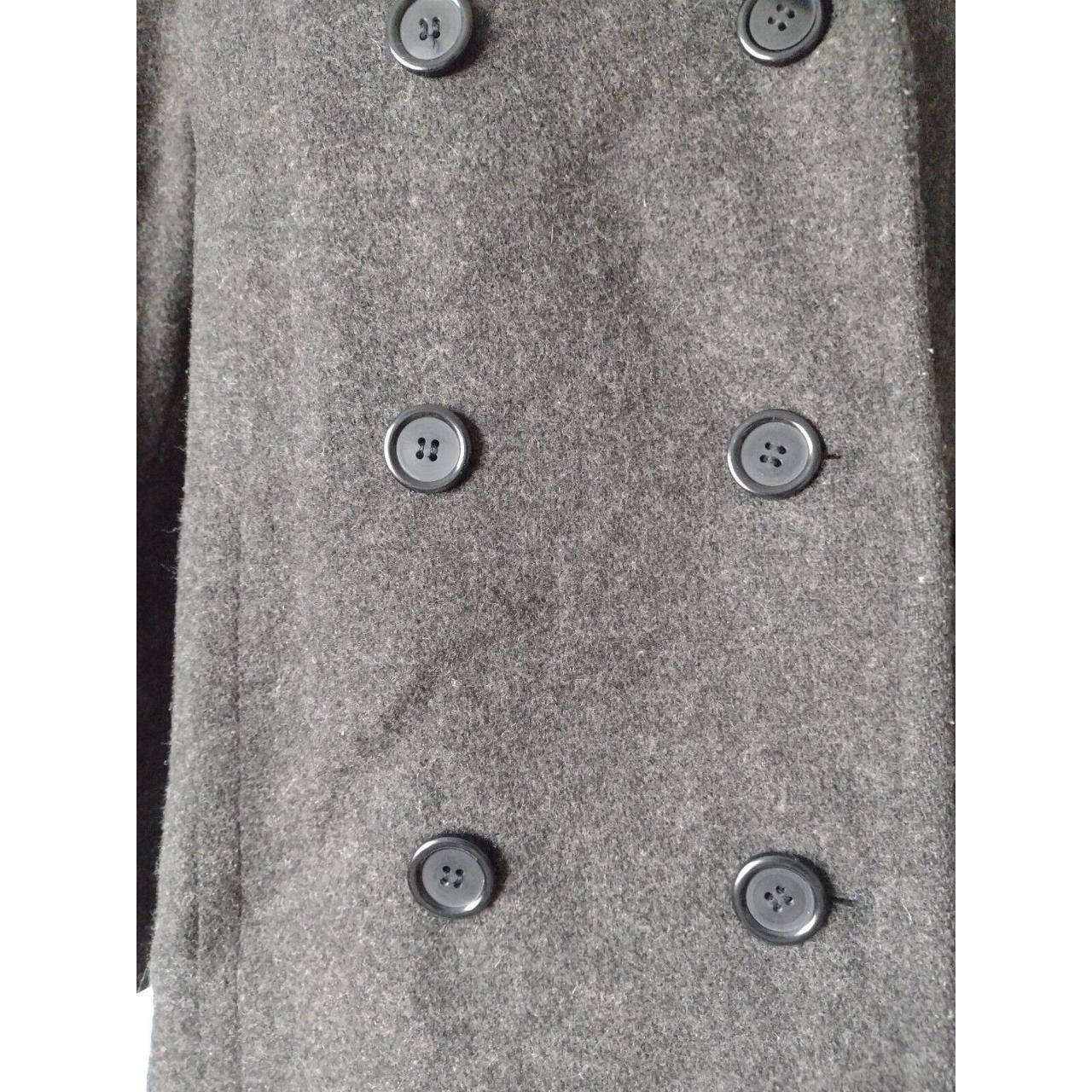 MDP Mario de Pinto USA Wool Coat Womens Gray Mid... - Depop