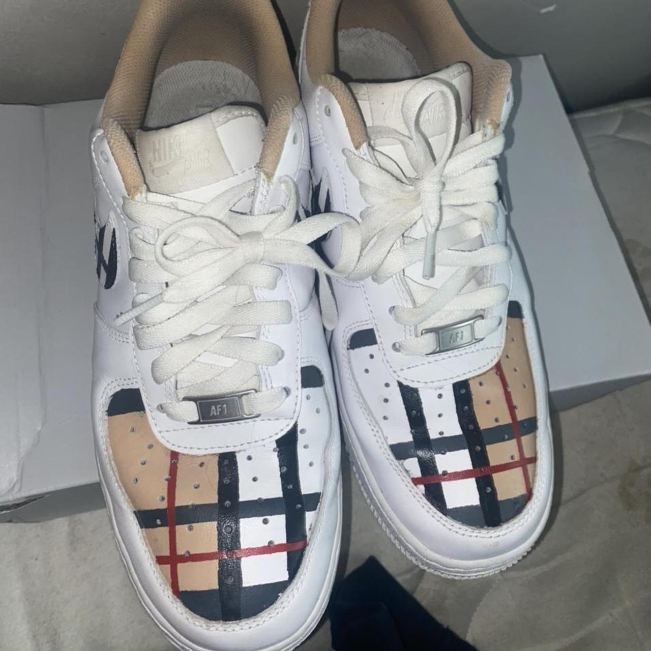 custom burberry air forces