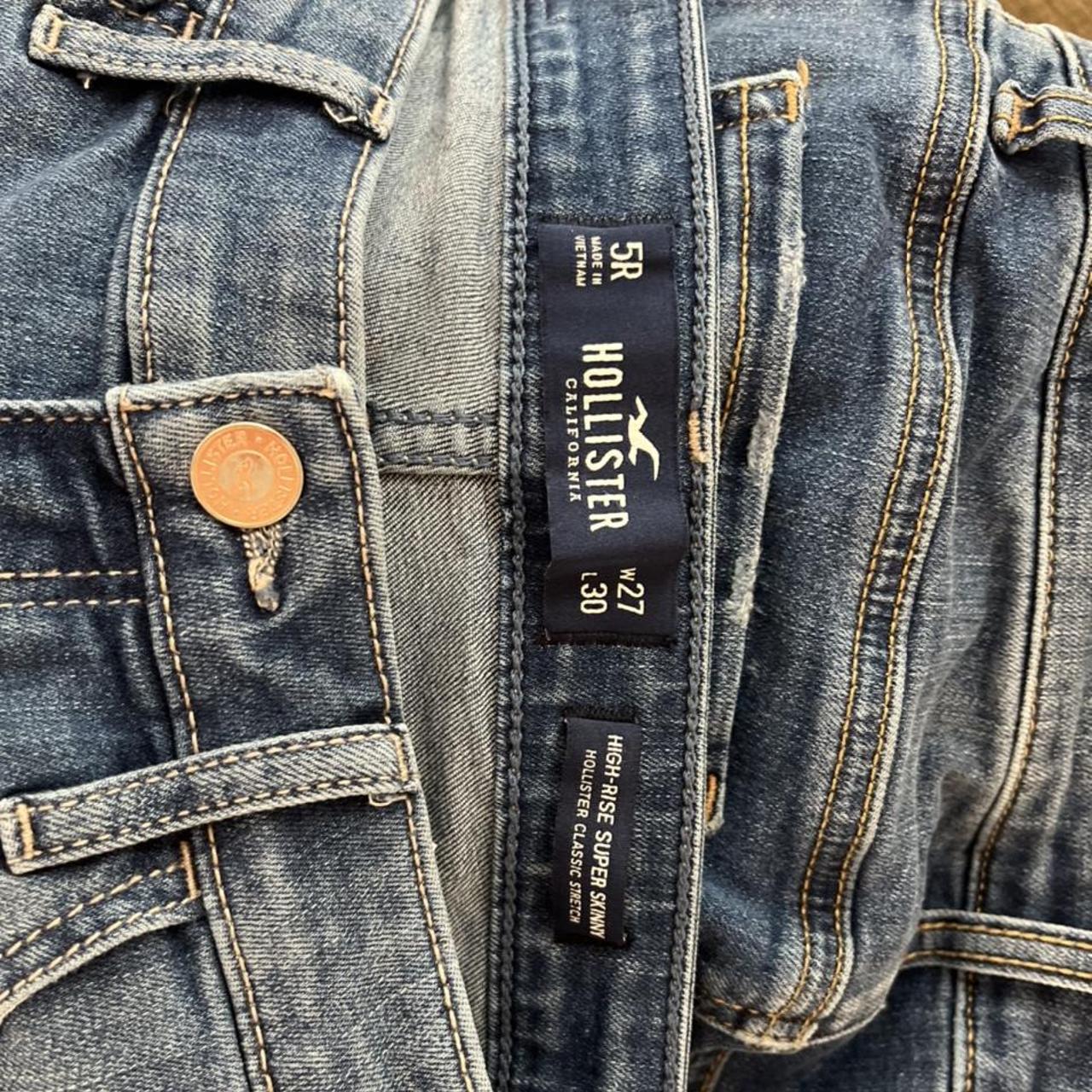 Hollister Jeans Size 5R Hollister Super Skinny High - Depop