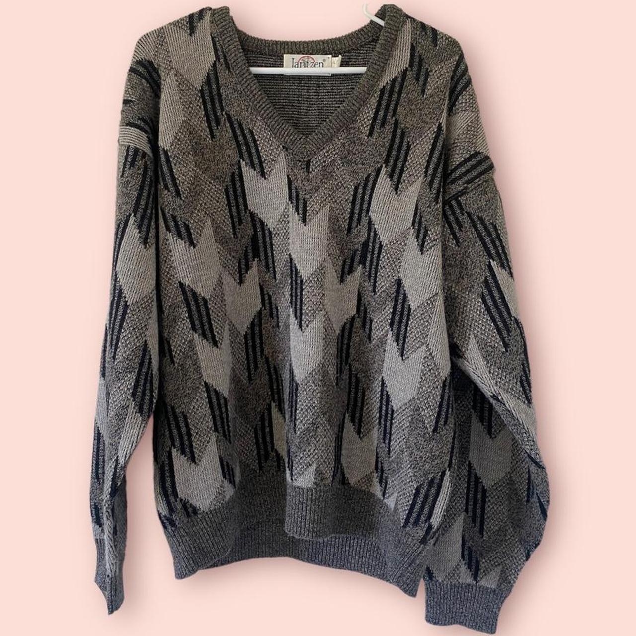 Vintage Knitted Grandpa Sweater Super comfortable... Depop