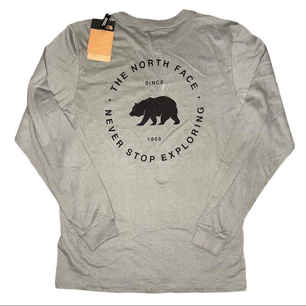 The North Face Throwback Bear Long Sleeve Tee in... - Depop