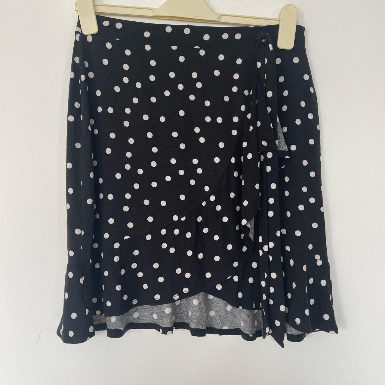 Topshop Women's Black and White Skirt | Depop