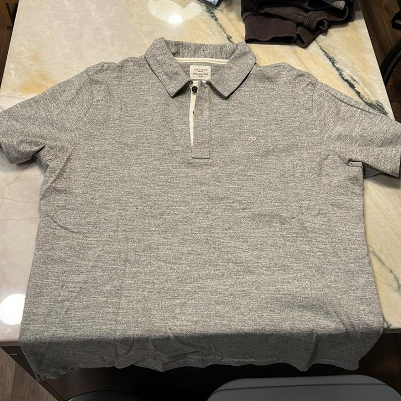 Rag & bone mens polo. Worn twice, great condition ... - Depop