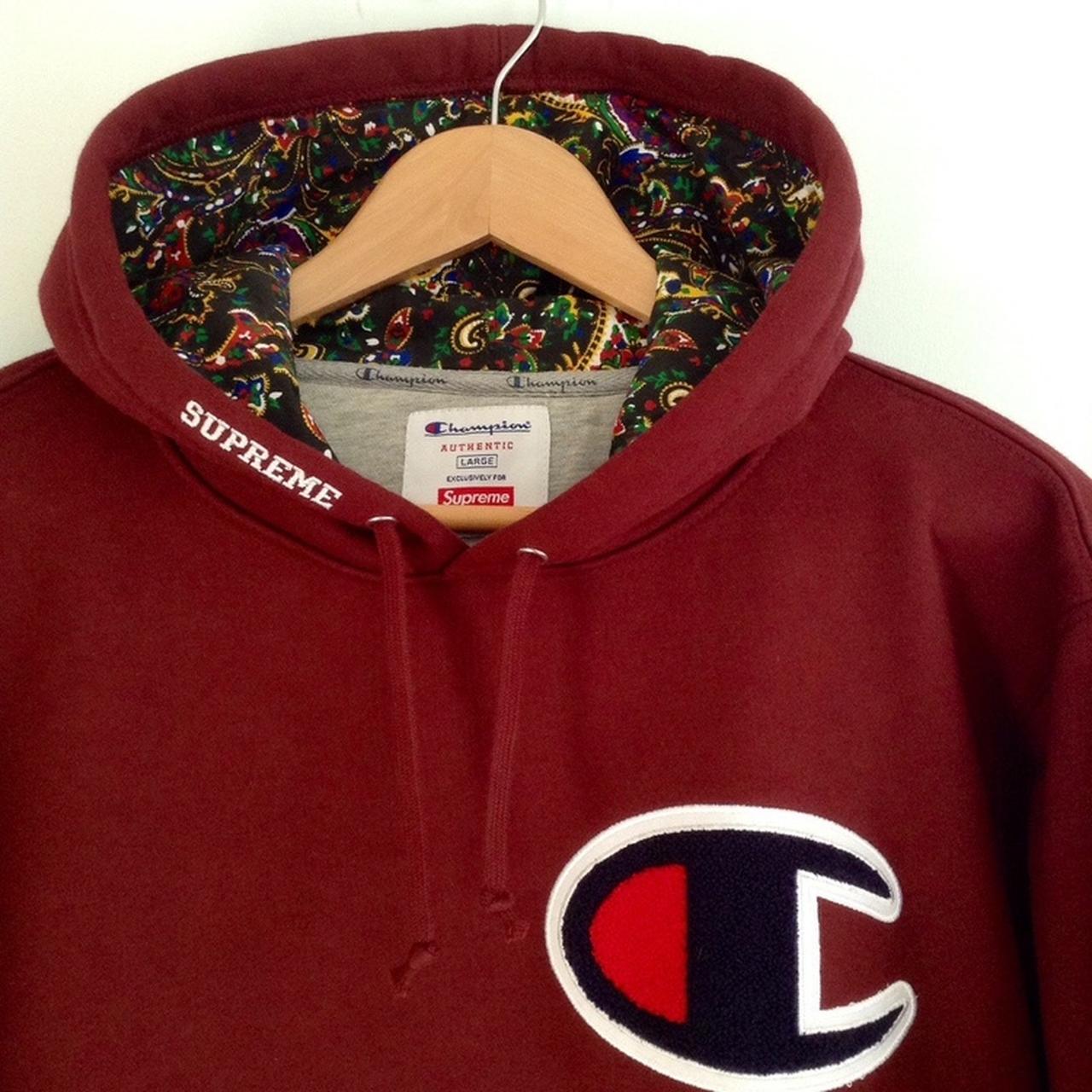 supreme champion paisley hoodie large, #supreme...